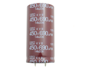 日本貴彌功推出適用于車載充電器的KVB系列鋁電解電容