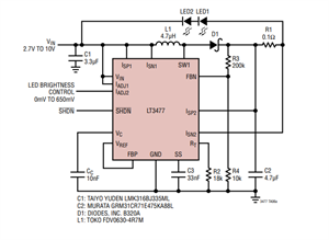 優(yōu)缺點(diǎn)+工作原理+封裝引腳，一文讀懂亞德諾LT3477系列LED 驅(qū)動(dòng)器 IC！